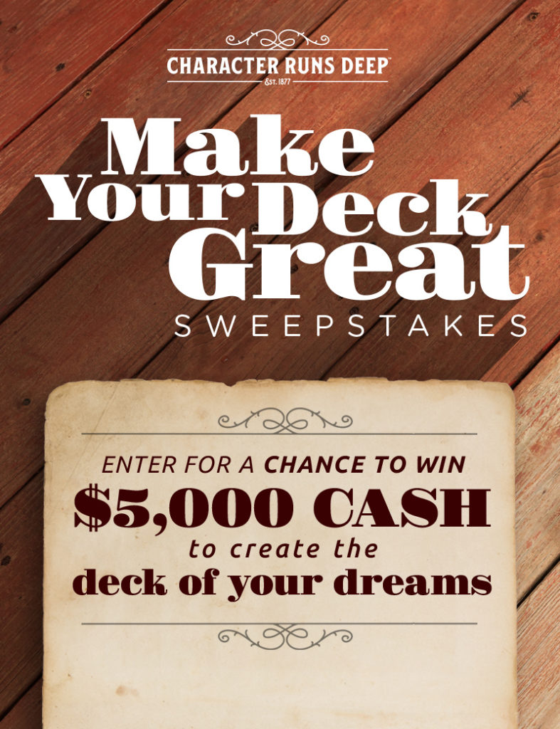 HGTV Make Your Deck Great Sweepstakes