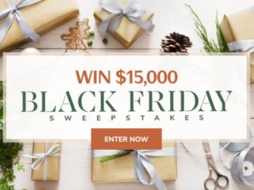 Martha Stewart $15,000 Black Friday Sweepstakes