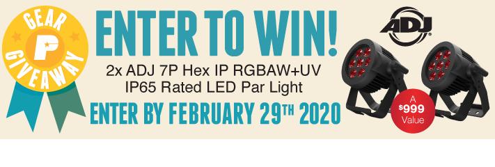 ADJ 7P Hex IP Par Light Giveaway 