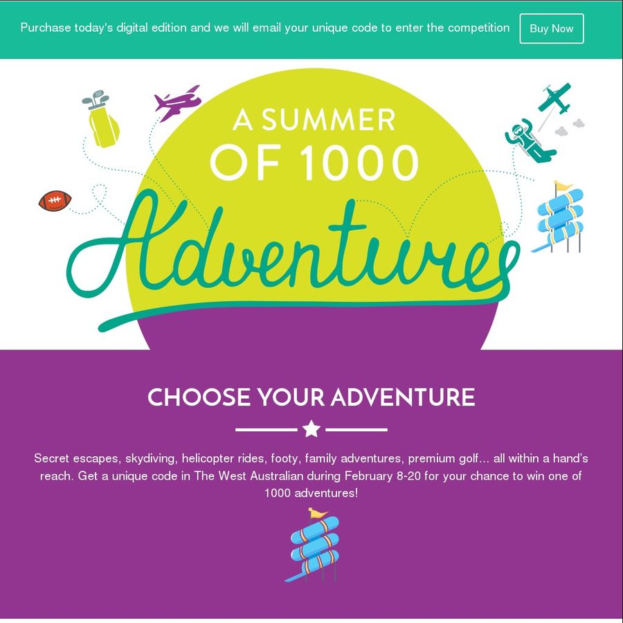 The West Summer of 1000 Adventures Competition