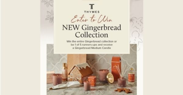 Thymes Gingerbread Collection Giveaway