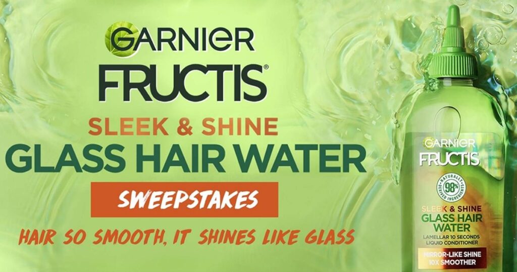 Garnier Fructis Sleek & Shine Glass Hair Water GiveawayGarnier Fructis Sleek & Shine Glass Hair Water Giveaway