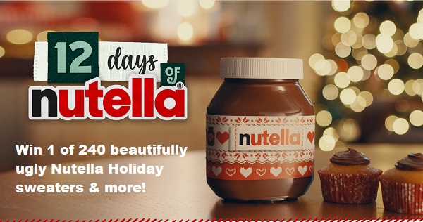 12 Days Of Nutella Sweepstakes