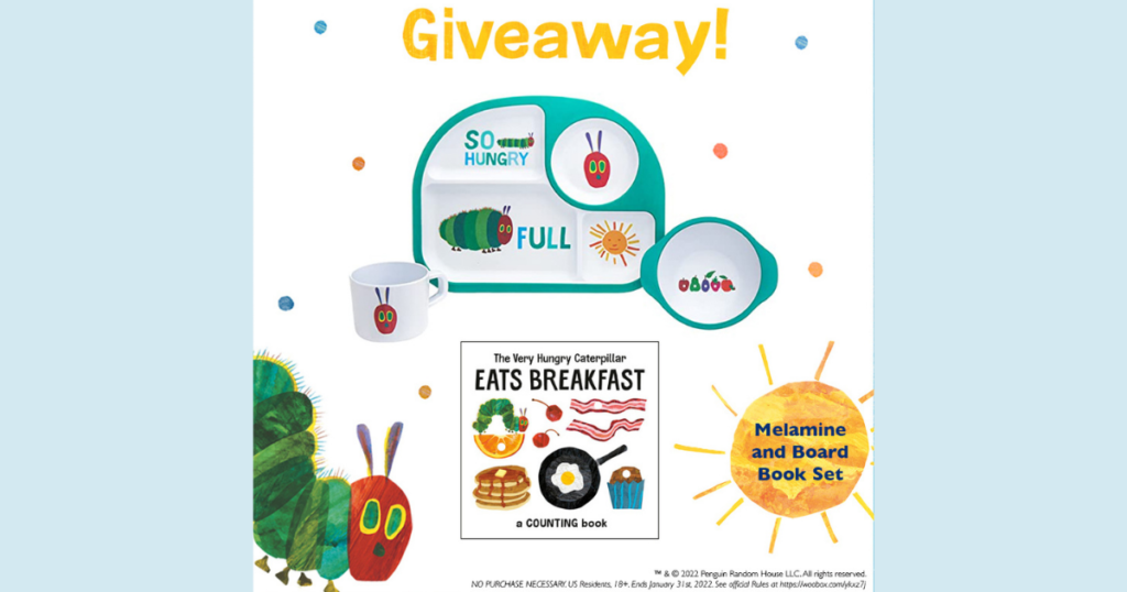 The Very Hungry Caterpillar Melamine Set Sweepstakes 