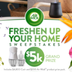 Air Wick’s Freshen Up Your Home Sweepstakes