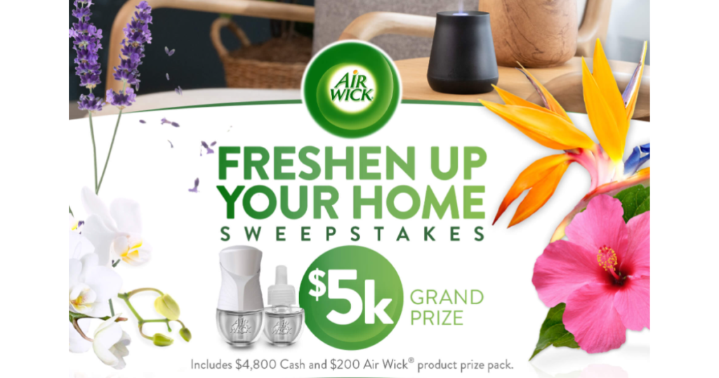 Air Wick’s Freshen Up Your Home Sweepstakes