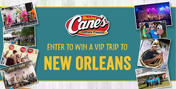 Raising Canes Fried Chicken Festival Sweepstakes