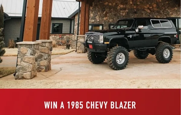 Free 1985 Chevy Blazer Giveaway