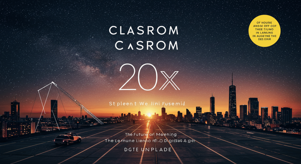 Classroom 20x: The Future of Learning in the Digital Age