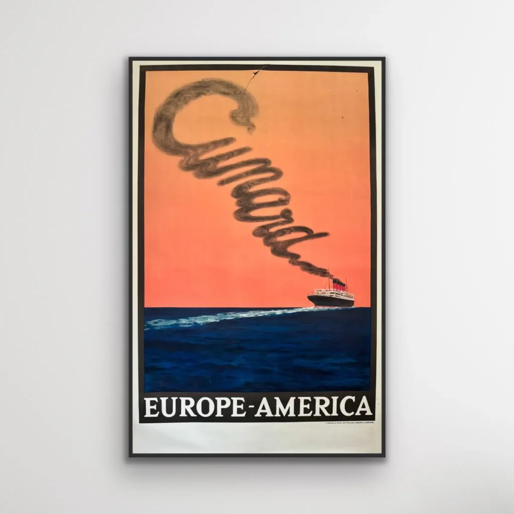 Cunard Europe-America by W.S. Bylitylis